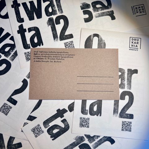 Kartka pocztowa „Wrocław – Dworzec Nadodrze” (Linoryt monochromatyczny)