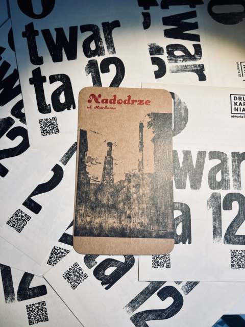 Kartka pocztowa „Nadodrze – ul. Kurkowa” (Kominy elektrociepłowni) Kartka pocztowa „Nadodrze – ul. Kurkowa” (Kominy elektrociepłowni)